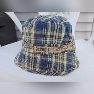 Expedition Kid's Cotton Plaid Bucket Hat OS